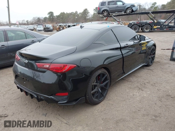 2018 Infiniti Q60 Luxe with VIN JN1EV7EL6JM391283, listed as a IAAI auction lot 41172440 with 70,015 mi miles and . Bid and sale history available at DreamBid. Image 4.