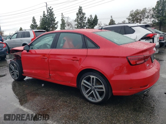 2020 Audi A3 Sedan Premium with VIN WAUAUGFF3LA099177, listed as a Copart auction lot 39413984 with 63,669 mi miles. Bid and sale history available at carsss.com. Image 2.