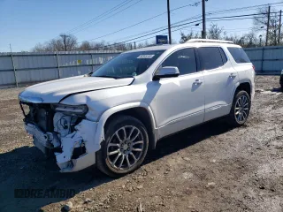 2020 GMC Acadia Denali with VIN 1GKKNXLS1LZ135086, listed as a Copart auction lot 45345195 with 64,599 mi miles and Salvage Title. Bid and sale history available at carsss.com. Image 1.