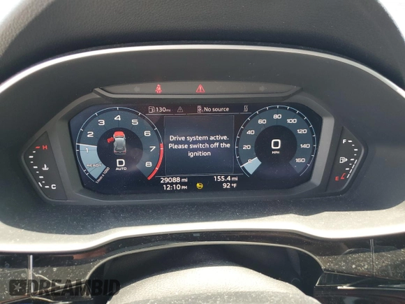 2023 Audi Q3 S line Premium Plus with VIN WA1EECF39P1068693, listed as a Copart auction lot 58210425 with 29,088 mi miles and Salvage title. Bid and sale history available at DreamBid. Image 9.