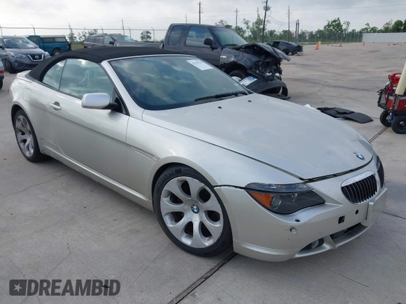 2006 BMW 6 Series 650Ci with VIN WBAEK13456CN78510, listed as a IAAI auction lot 42129703 with 131,096 mi miles and . Bid and sale history available at DreamBid. Image 1.