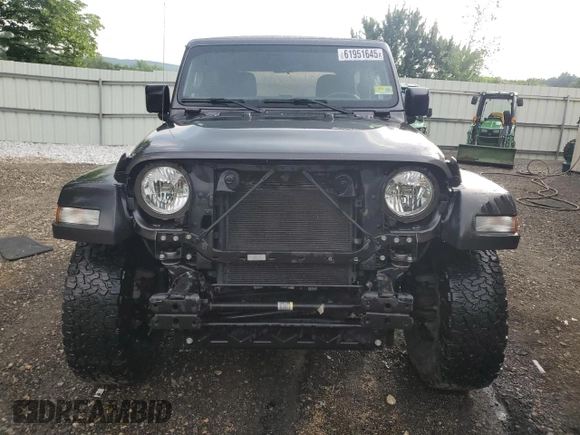 2021 Jeep Wrangler Willys with VIN 1C4GJXAG8MW756324, listed as a Copart auction lot 61951645 with 37,601 mi miles and Salvage title. Bid and sale history available at DreamBid. Image 5.