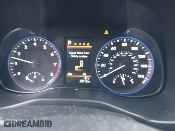 2022 Hyundai Kona SEL with VIN KM8K3CAB1NU762587, listed as a IAAI auction lot 38428363 with 60,115 mi miles and . Bid and sale history available at DreamBid. Image 7.