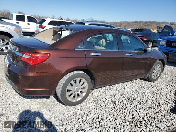 2013 Chrysler 200 Limited with VIN 1C3CCBCG3DN520540, listed as a Copart auction lot 49871155 with 129,138 mi miles and Salvage Title. Bid and sale history available at DreamBid. Image 3.