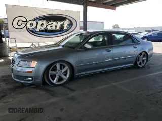 2008 Audi A8 L 4.2L with VIN WAUMV94E98N004265, listed as a Copart auction lot 55255005 with 116,333 mi miles and Clean Title. Bid and sale history available at carsss.com. Image 1.