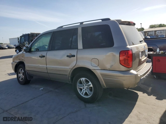 2004 Honda Pilot EX with VIN 2HKYF18534H525442, listed as a Copart auction lot 54227915 with 213,509 mi miles and Salvage Title. Bid and sale history available at carsss.com. Image 2.
