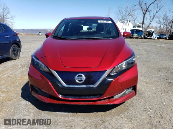 2021 Nissan LEAF SV with VIN 1N4AZ1CV6MC556928, listed as a Copart auction lot 50167985 with 39,076 mi miles and Salvage title. Bid and sale history available at DreamBid. Image 5.