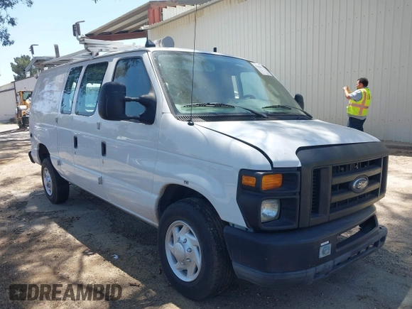 2011 Ford Econoline Cargo Commercial with VIN 1FTNE2EL1BDA44493, listed as a IAAI auction lot 42118629 with 63,526 mi miles and . Bid and sale history available at DreamBid. Image 1.