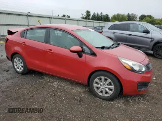 2015 Kia Rio LX with VIN KNADM4A38F6507494, listed as a Copart auction lot 72567224 with 93,456 mi miles and Salvage Title. Bid and sale history available at carsss.com. Image 4.