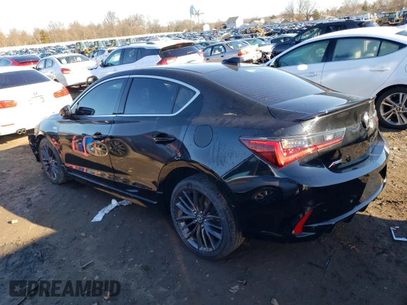 2021 Acura ILX w/Premium/A-SPEC Package with VIN 19UDE2F8XMA004182, listed as a Copart auction lot 70230572 with 20,723 mi miles. Bid and sale history available at carsss.com. Image 2.