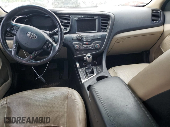2013 Kia Optima EX with VIN KNAGM4AD8D5042014, listed as a Copart auction lot 58804445 with Not provided miles and Clean title. Bid and sale history available at DreamBid. Image 8.