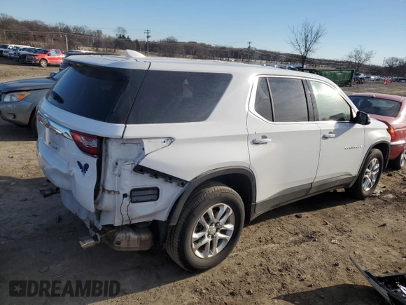2021 Chevrolet Traverse LS with VIN 1GNERFKW2MJ114492, listed as a Copart auction lot 42866124 with 40,936 mi miles. Bid and sale history available at carsss.com. Image 3.