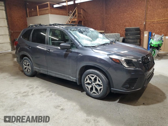 2023 Subaru Forester Premium with VIN JF2SKADC8PH452594, listed as a Copart auction lot 56901525 with 34,424 mi miles and Salvage title. Bid and sale history available at DreamBid. Image 4.