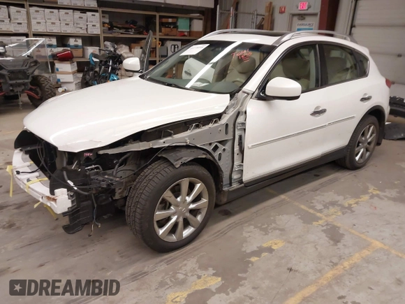 2012 Infiniti EX Journey with VIN JN1AJ0HR6CM450062, listed as a IAAI auction lot 41278098 with 141,072 mi miles. Bid and sale history available at carsss.com. Image 2.