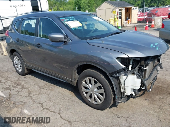 2017 Nissan Rogue SV with VIN KNMAT2MV1HP527951, listed as a IAAI auction lot 42493723 with 100,461 mi miles and . Bid and sale history available at DreamBid. Image 1.