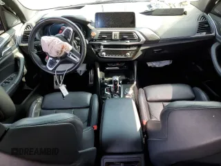 2020 BMW X3 M Competition with VIN 5YMTS0C03LLT11001, listed as a Copart auction lot 47616174 with 0 mi miles and Salvage Title. Bid and sale history available at carsss.com. Image 8.