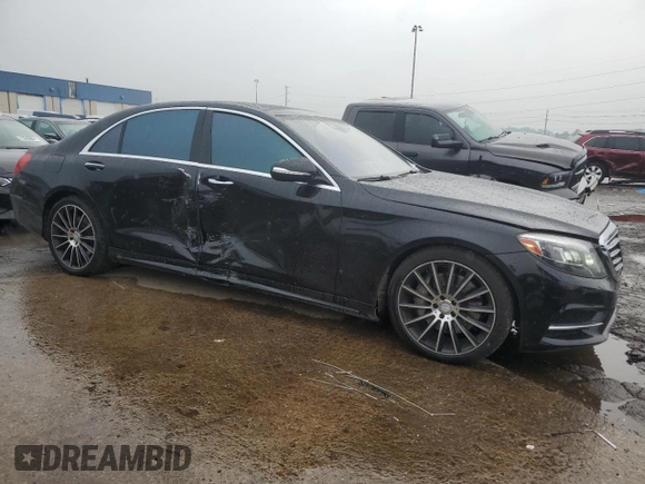 2015 Mercedes-Benz S 550 with VIN WDDUG8FB8FA080564, listed as a Copart auction lot 59887535 with 107,267 mi miles and Clean title. Bid and sale history available at DreamBid. Image 4.