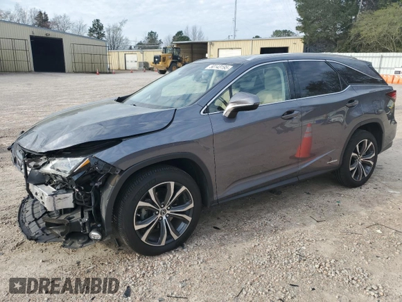 2018 Lexus RX 450hL Premium with VIN JTJDGKCA7J2000853, listed as a Copart auction lot 51088185 with 65,645 mi miles and Salvage title. Bid and sale history available at DreamBid. Image 1.