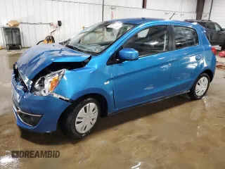 2018 Mitsubishi Mirage ES with VIN ML32A3HJ3JH014176, listed as a Copart auction lot 62278655 with 25,371 mi miles and Salvage title. Bid and sale history available at DreamBid. Image 1.