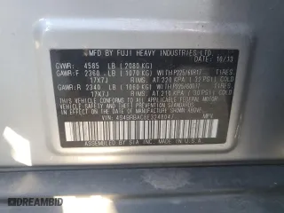 2014 Subaru Outback 2.5i with VIN 4S4BRBAC8E3248047, listed as a Copart auction lot 76633074 with 74,916 mi miles and Salvage Title. Bid and sale history available at carsss.com. Image 13.