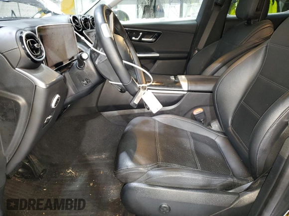 2024 Mercedes-Benz GLC with VIN W1NKJ4HB3RF123698, listed as a Copart auction lot 43623185 with 0 mi miles and Salvage Title. Bid and sale history available at carsss.com. Image 7.