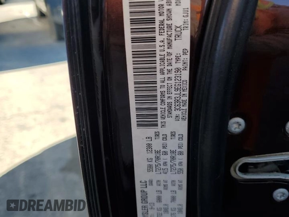 2014 Ram 3500 Laramie with VIN 3C63R3JL9EG123190, listed as a Copart auction lot 50652365 with 75,788 mi miles and Salvage Title. Bid and sale history available at carsss.com. Image 12.
