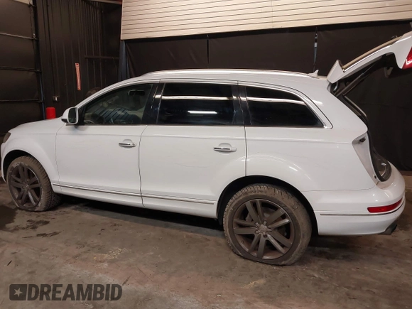 2013 Audi Q7 Premium Plus with VIN WA1LGAFE1DD009705, listed as a IAAI auction lot 41390712 with 99,649 mi miles and . Bid and sale history available at DreamBid. Image 3.