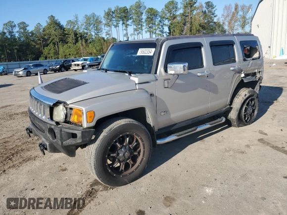 2007 Hummer H3 SUV with VIN 5GTDN13E478120727, listed as a Copart auction lot 79502354 with 151,598 mi miles and Salvage Title. Bid and sale history available at DreamBid. Image 1.