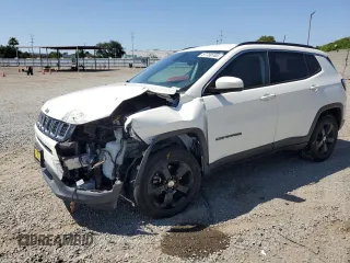 2020 Jeep Compass Latitude with VIN 3C4NJCBB2LT162755, listed as a Copart auction lot 57730165 with 51,153 mi miles and Salvage title. Bid and sale history available at DreamBid. Image 1.