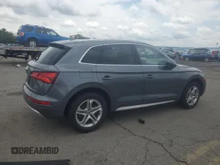 2018 Audi Q5 Premium Plus with VIN WA1BNAFYXJ2215267, listed as a Copart auction lot 60254005 with Not provided miles and Salvage title. Bid and sale history available at DreamBid. Image 3.