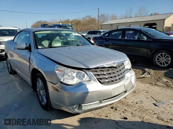 2008 Chrysler Sebring Limited with VIN 1C3LC65M28N102907, listed as a Copart auction lot 79718614 with 155,084 mi miles and Salvage Title. Bid and sale history available at carsss.com. Image 10.