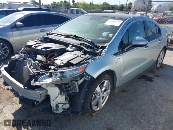 2012 Chevrolet Volt with VIN 1G1RF6E43CU121650, listed as a IAAI auction lot 41915221 with Not Provided miles and . Bid and sale history available at carsss.com. Image 2.