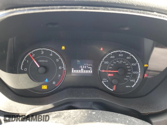 2023 Subaru Impreza with VIN 4S3GTAA61P1713587, listed as a Copart auction lot 85115344 with 15,337 mi miles and Salvage title. Bid and sale history available at DreamBid. Image 9.