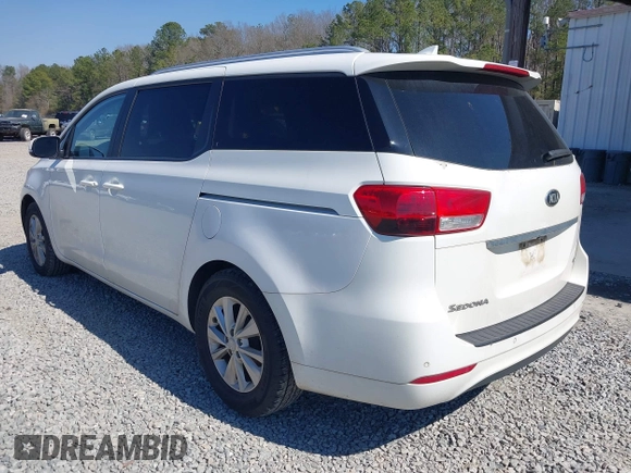 2016 Kia Sedona LX with VIN KNDMB5C10G6183002, listed as a IAAI auction lot 41629853 with 129,322 mi miles. Bid and sale history available at carsss.com. Image 3.