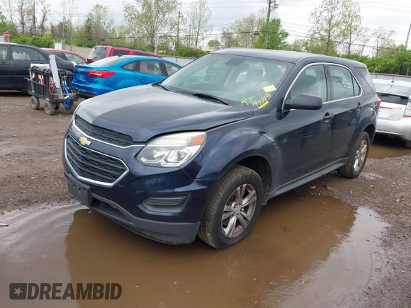 2017 Chevrolet Equinox LS with VIN 2GNALBEK3H1545120, listed as a IAAI auction lot 42132802 with 449,913 mi miles. Bid and sale history available at carsss.com. Image 2.