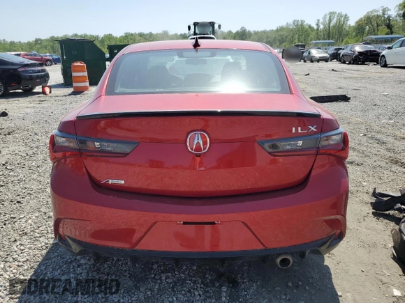 2021 Acura ILX w/Premium/A-SPEC Package with VIN 19UDE2F86MA007659, listed as a Copart auction lot 53266515 with 41,157 mi miles and Salvage Title. Bid and sale history available at carsss.com. Image 6.