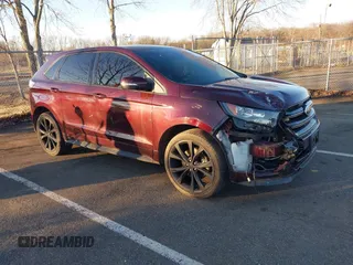 2017 Ford Edge Sport with VIN 2FMPK4AP7HBC57268, listed as a IAAI auction lot 41606236 with 88,149 mi miles. Bid and sale history available at carsss.com. Image 1.