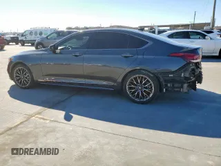 2018 Genesis G80 Sport with VIN KMHGN4JB5JU219162, listed as a Copart auction lot 46816185 with 58,056 mi miles and Salvage Title. Bid and sale history available at DreamBid. Image 2.