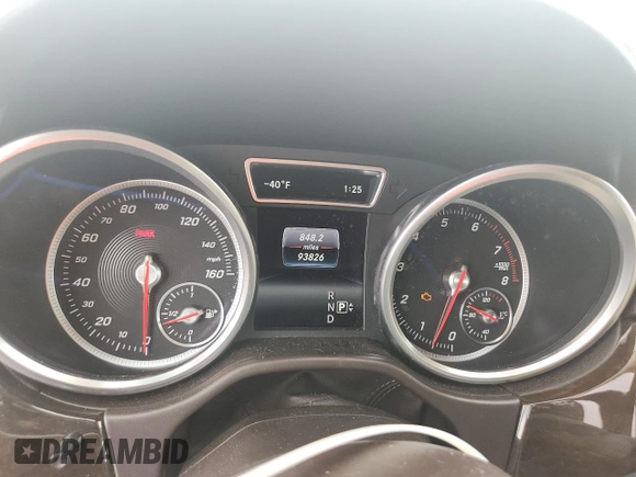 2016 Mercedes-Benz GLE 350 with VIN 4JGDA5JB7GA768568, listed as a Copart auction lot 59925825 with 93,826 mi miles and Salvage title. Bid and sale history available at DreamBid. Image 9.