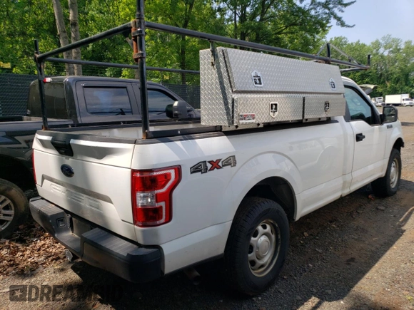 2018 Ford F-150 XL with VIN 1FTMF1EB7JKD76944, listed as a Copart auction lot 59559195 with 133,460 mi miles and Salvage title. Bid and sale history available at DreamBid. Image 3.