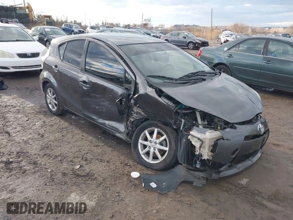 2012 Toyota Prius c One with VIN JTDKDTB31C1029950, listed as a IAAI auction lot 41223112 with 117,660 mi miles. Bid and sale history available at carsss.com. Image 1.