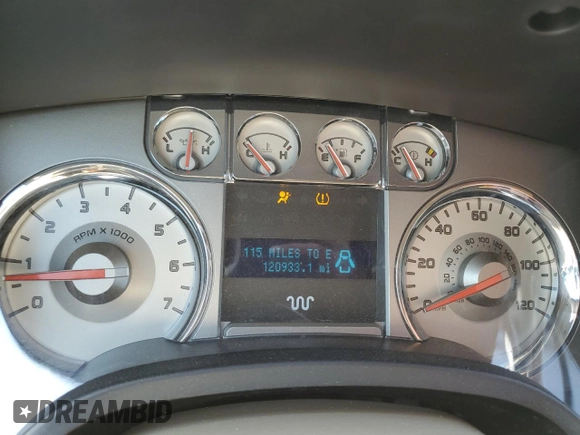 2010 Ford F-150 XL with VIN 1FTFW1EVXAKA38747, listed as a Copart auction lot 58900465 with 120,933 mi miles and Salvage title. Bid and sale history available at DreamBid. Image 9.