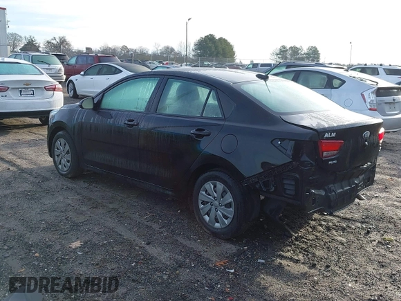 2020 Kia Rio LX with VIN 3KPA24AD2LE297890, listed as a IAAI auction lot 41201864 with 102,671 mi miles and . Bid and sale history available at DreamBid. Image 3.
