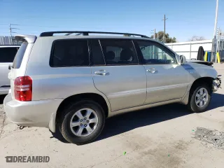2003 Toyota Highlander with VIN JTEHF21A330108729, listed as a Copart auction lot 47134815 with 52,526 mi miles and Salvage Title. Bid and sale history available at carsss.com. Image 3.