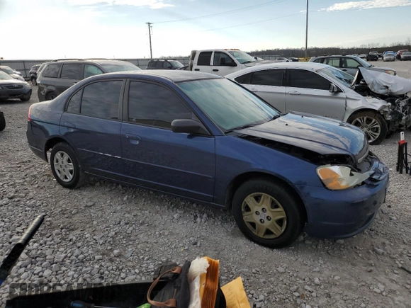 2003 Honda Civic LX with VIN 1HGES16553L023044, listed as a Copart auction lot 50817205 with 231,232 mi miles and Salvage Title. Bid and sale history available at DreamBid. Image 4.