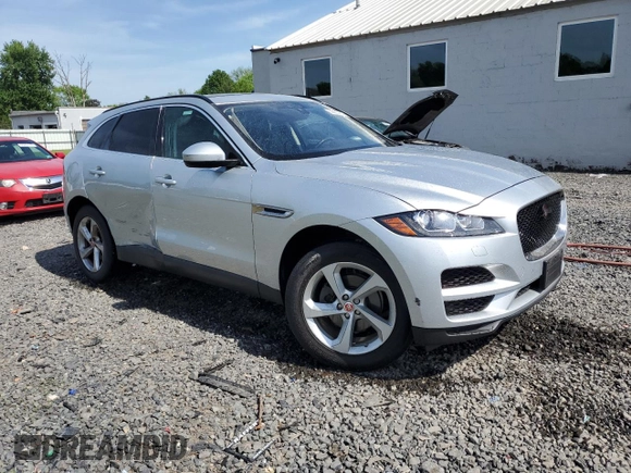 2019 Jaguar F-Pace 25t Premium with VIN SADCJ2FX5KA355404, listed as a Copart auction lot 55657935 with 56,832 mi miles and Salvage title. Bid and sale history available at DreamBid. Image 4.