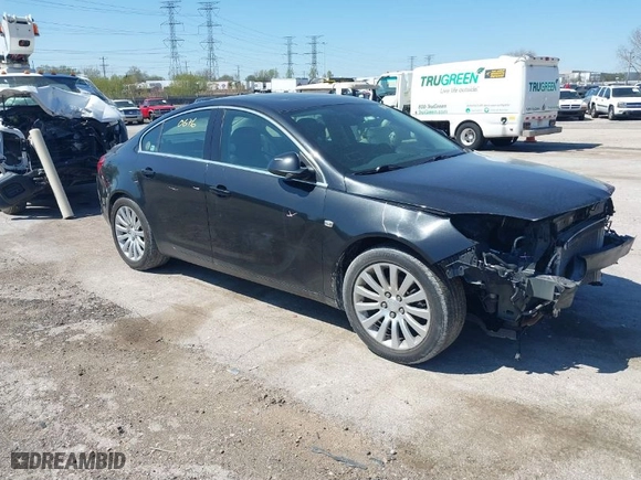 2011 Buick Regal CXL RL5 with VIN W04GT5GC7B1009398, listed as a IAAI auction lot 39190676 with 119,968 mi miles. Bid and sale history available at carsss.com. Image 1.