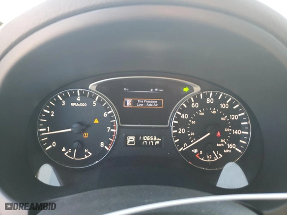 2015 Nissan Altima 2.5 SV with VIN 1N4AL3AP8FC577493, listed as a Copart auction lot 46400405 with 110,653 mi miles and Salvage Title. Bid and sale history available at carsss.com. Image 9.