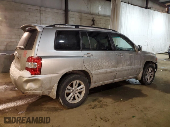 2006 Toyota Highlander z VIN JTEEW21A160019815, wystawiony jako Copart lot #89141995 z przebiegiem 174 721 mil mil oraz Szkoda całkowita • Salvage title. Historia ofert i sprzedaży dostępna na DreamBid. Obrazek 3.