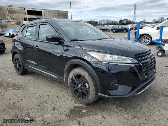 2024 Nissan Kicks SR with VIN 3N1CP5DV7RL542341, listed as a Copart auction lot 47764745 with 1,584 mi miles and Salvage Title. Bid and sale history available at carsss.com. Image 4.